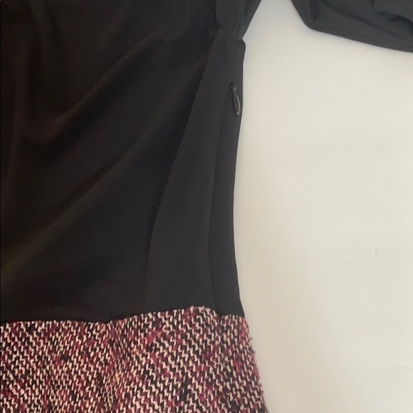 Talbots Black & Pink Tweed Dress Size 2P - Picture 6 of 11